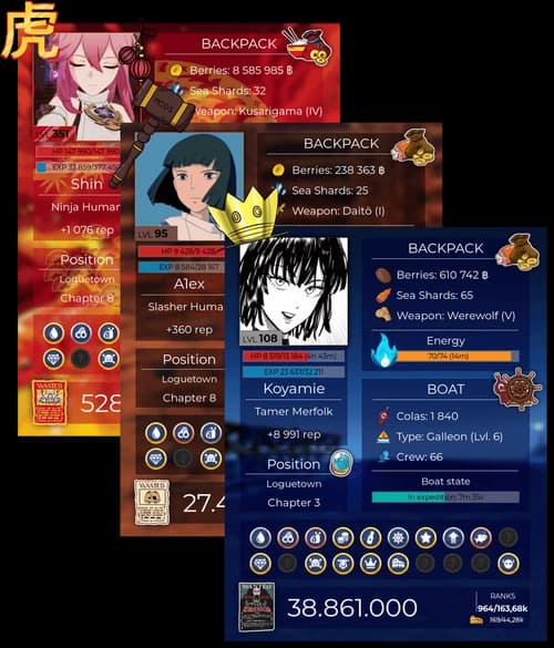 Koya Discord bot One Piece RPG adventure game