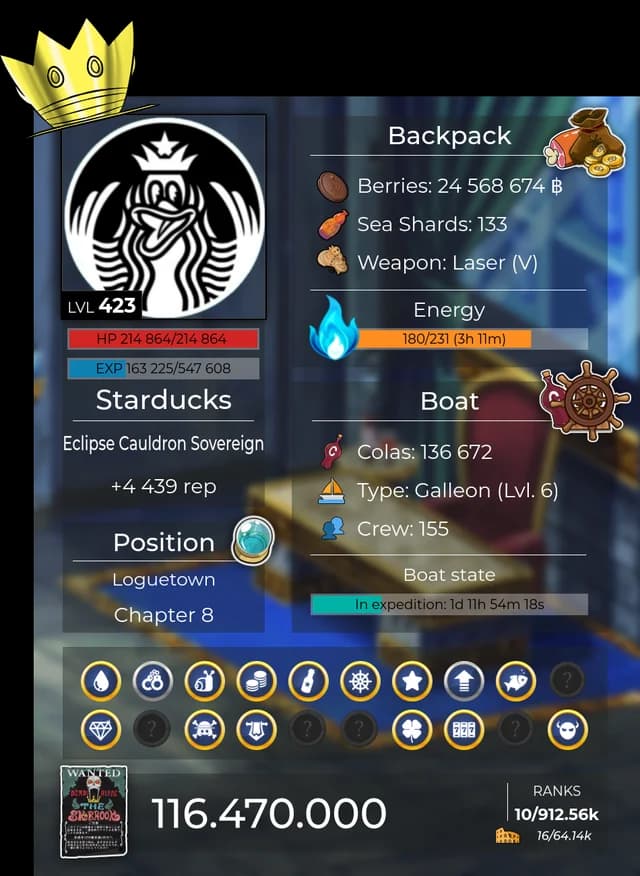 Koya adventure profile card for Starducks