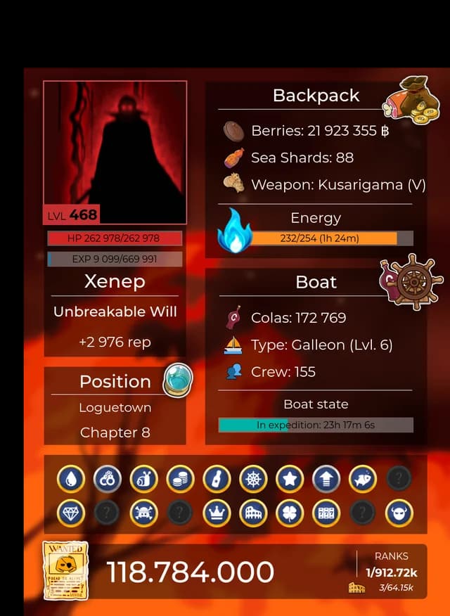 Koya adventure profile card for Xenep
