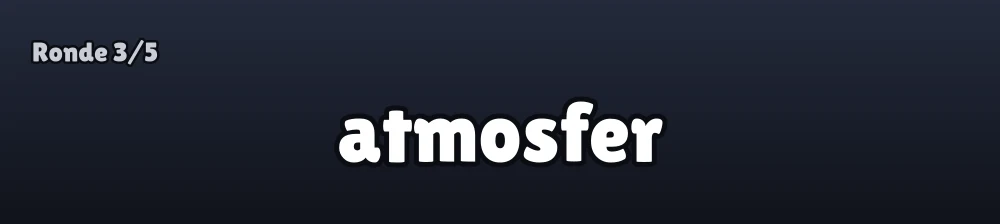Ronde Spell Race, kata yang harus diketik: atmosfer
