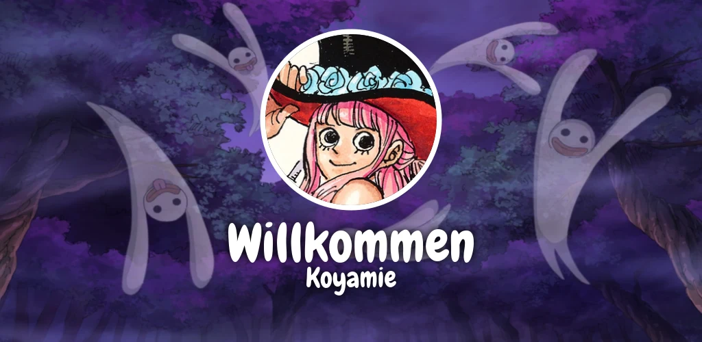Willkommenskarte für Koyamie