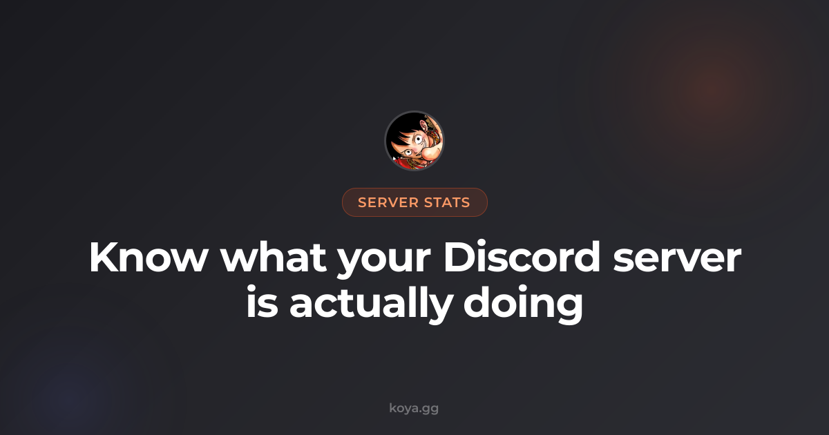 Discord Server Stats Bot: Messages, Voice & Member Charts