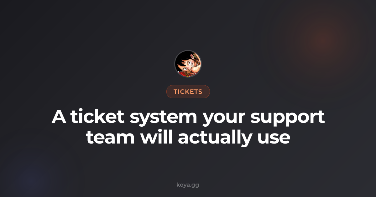 Discord Ticket Bot: Open Support Tickets with One Click